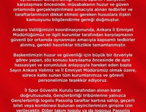 Gençlerbirliği-Amed maçında tribünlere farklı logolu Passolig kartıyla girilemeyecek