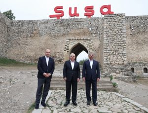 Güler, üçlü savunma toplantısı öncesi Şuşa’da mevkidaşlarıyla incelemelerde bulundu