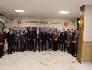 HSK heyeti Erzurum Adliyesi’nde hakim ve savcıların taleplerini dinledi