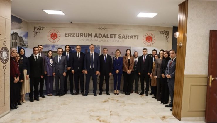 HSK heyeti Erzurum Adliyesi’nde hakim ve savcıların taleplerini dinledi
