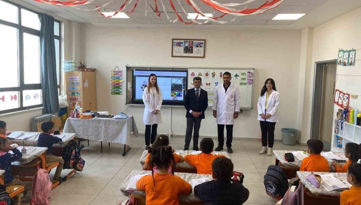 İdil İlçe Milli Eğitim Müdürü Arslan, Turgut Özal İlkokulu’nda öğrencilerle buluştu