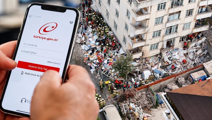 İstanbul’daki bina çökünce milyonlar e-Devlet’e akın etti