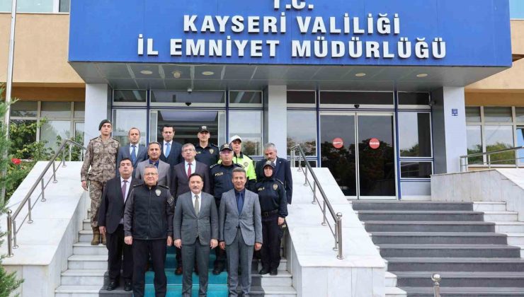 Kayseri Valisi Çiçek, yeni İl Emniyet Müdürü Ergen’den güvenlik çalışmalarını dinledi