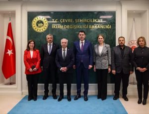Keşan’ın asbest boruları ve altyapı projeleri Bakan Kurum’la ele alındı