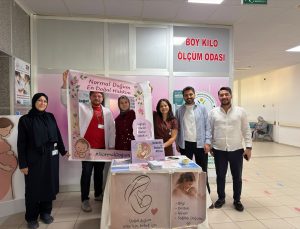 Kozluk Devlet Hastanesinde Normal Doğum Haftası farkındalık standı açıldı