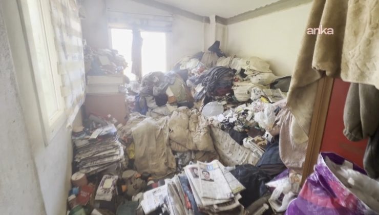 Kuşadası’nda ekipler, müstakil evden 6 kamyon atık çıkardı