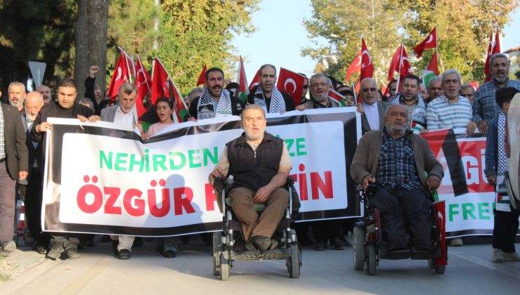 Malatya’da Aksa Tufanı’nın üçüncü yıldönümünde Büyük Filistin Yürüyüşü düzenlendi