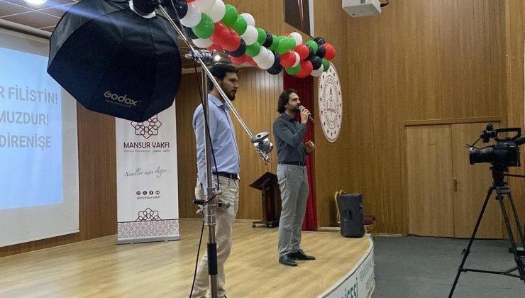 Mersin’de imam hatip lisesinde Gazze için anma ve farkındalık programı düzenlendi