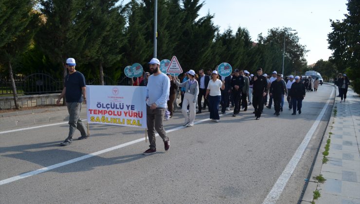 Şabanözü’nde sağlıklı yaşam yürüyüşünde Başhekim 10 bin adım çağrısı yaptı