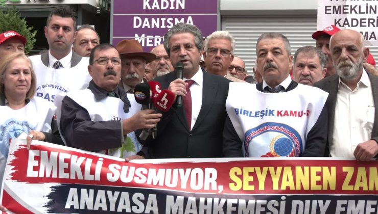 Seyyanen zam mağduru emekliler Ankara’da 25 bin TL eksik maaş için karar istedi