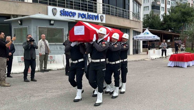 Sinop’taki tekne kazasında ölen polis memuru Yetiş’in cenazesi Malatya’ya gönderildi