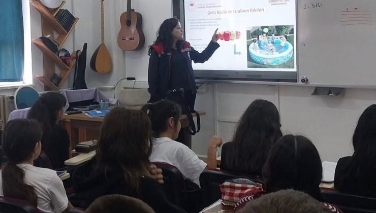 Söke İlçe Tarım ve Orman Müdürlüğü ortaokul öğrencilerine gıda israfı eğitimi verdi