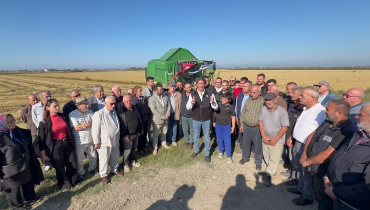 Solakoğlu Bafra’da çeltikte 32 lira satışa tepki gösterdi, TMO’dan 55 lira istedi