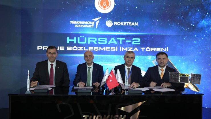 TUSAŞ, HÜRSAT’ın ikinci uydusu için ROKETSAN’la proje sözleşmesi imzaladı